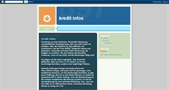 Desktop Screenshot of kredit-infos.blogspot.com