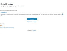 Tablet Screenshot of kredit-infos.blogspot.com