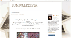 Desktop Screenshot of lumivalkoista.blogspot.com