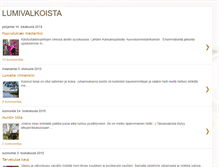 Tablet Screenshot of lumivalkoista.blogspot.com