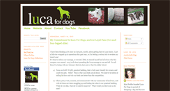 Desktop Screenshot of lucafordogs.blogspot.com