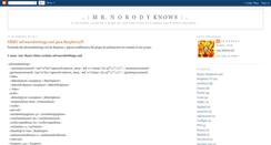 Desktop Screenshot of mrnobodyknows.blogspot.com