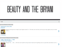 Tablet Screenshot of beautyandthebiryani.blogspot.com