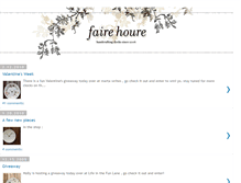 Tablet Screenshot of fairehoure.blogspot.com