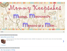 Tablet Screenshot of mommykeepsakes.blogspot.com