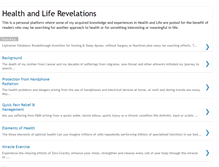 Tablet Screenshot of health-revelations.blogspot.com