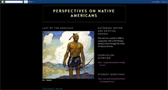 Desktop Screenshot of perspectivesonnativeamericans.blogspot.com