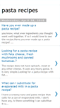 Mobile Screenshot of pasta-recipes-gf.blogspot.com