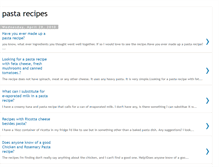 Tablet Screenshot of pasta-recipes-gf.blogspot.com