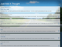 Tablet Screenshot of justaddathought.blogspot.com