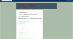 Desktop Screenshot of goodbyeoldpaint.blogspot.com