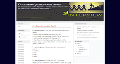 Desktop Screenshot of interview-cplus-questions.blogspot.com