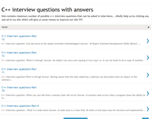 Tablet Screenshot of interview-cplus-questions.blogspot.com