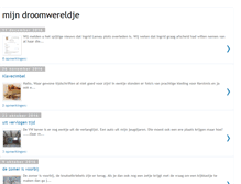 Tablet Screenshot of mijndroomwereldje.blogspot.com