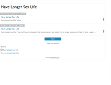 Tablet Screenshot of have-longer-sex-life.blogspot.com