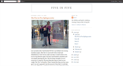 Desktop Screenshot of fiveinfive.blogspot.com