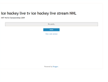Tablet Screenshot of icehockeytv.blogspot.com