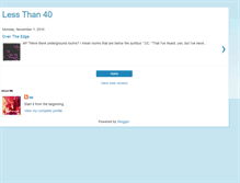 Tablet Screenshot of lessthan40.blogspot.com