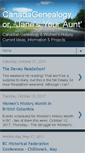 Mobile Screenshot of canadagenealogy.blogspot.com