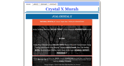 Desktop Screenshot of crystalx-murah.blogspot.com