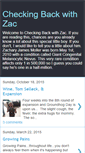 Mobile Screenshot of checkingbackwithzac.blogspot.com