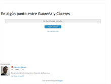 Tablet Screenshot of enalgunpuntoentreguarenaycaceres.blogspot.com