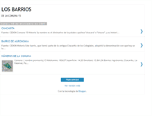 Tablet Screenshot of losbarriosdelacomuna15.blogspot.com