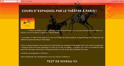 Desktop Screenshot of cours-espagnol-paris-theatre.blogspot.com