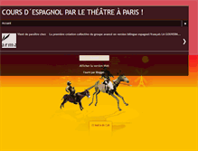 Tablet Screenshot of cours-espagnol-paris-theatre.blogspot.com