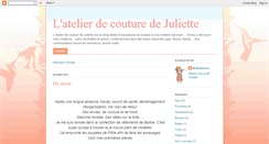 Desktop Screenshot of juliette-couture.blogspot.com