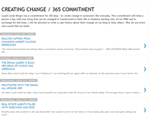 Tablet Screenshot of 365creatingchange.blogspot.com