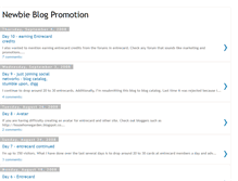 Tablet Screenshot of newbieblogpromotion.blogspot.com