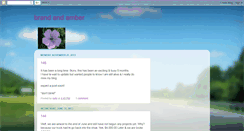 Desktop Screenshot of brandandamber.blogspot.com