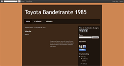 Desktop Screenshot of bandeirante1985.blogspot.com