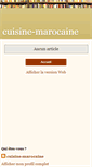 Mobile Screenshot of cuisine-moroco.blogspot.com