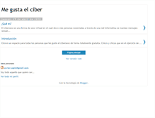 Tablet Screenshot of megustaelcibersexo.blogspot.com