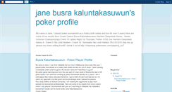 Desktop Screenshot of janepokerprofile.blogspot.com