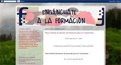 Desktop Screenshot of enganchatealaformacion.blogspot.com