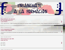 Tablet Screenshot of enganchatealaformacion.blogspot.com