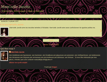 Tablet Screenshot of mamzellejacotte.blogspot.com