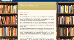 Desktop Screenshot of davidginsburg.blogspot.com