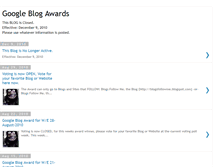 Tablet Screenshot of googleblogawards.blogspot.com