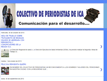 Tablet Screenshot of colectivodeperiodistasdeica.blogspot.com