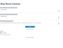 Tablet Screenshot of blue-pencilinstitute.blogspot.com