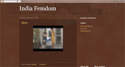 Desktop Screenshot of indiafemdom.blogspot.com