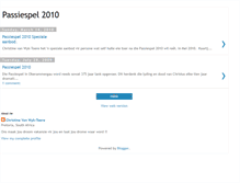 Tablet Screenshot of passiespele2010.blogspot.com