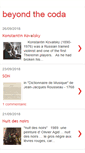 Mobile Screenshot of beyond-the-coda.blogspot.com