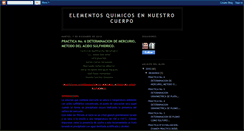 Desktop Screenshot of elementosquimicosennuestrocuerpo.blogspot.com