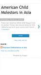 Mobile Screenshot of americanchildmolestorsinasia.blogspot.com