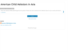 Tablet Screenshot of americanchildmolestorsinasia.blogspot.com